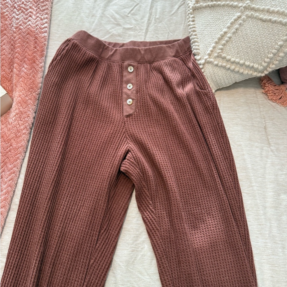Rust waffle knit set - Picture 5 of 5